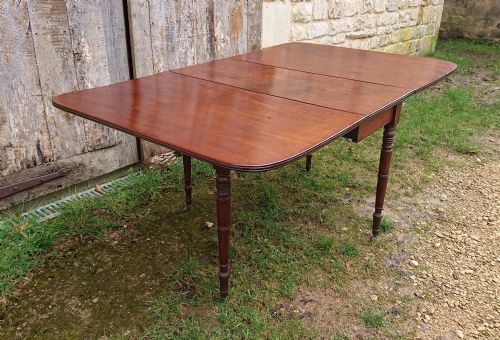 EARLY 19TH CENTURY MAHOGANY FOLDING DINING TABLE - ADDITIONAL PHOTO 7