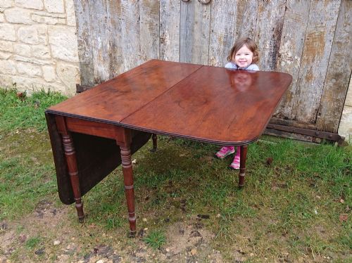 EARLY 19TH CENTURY MAHOGANY FOLDING DINING TABLE - ADDITIONAL PHOTO 9