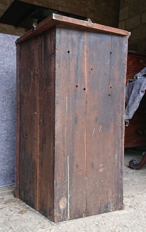 MID 18TH CENTURY BURR OAK CORNER CUPBOARD - ADDITIONAL PHOTO 10