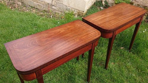 A RARE PAIR OF VERY FINE QUALITY 18TH CENTURY CARD TABLES - ADDITIONAL PHOTO 5