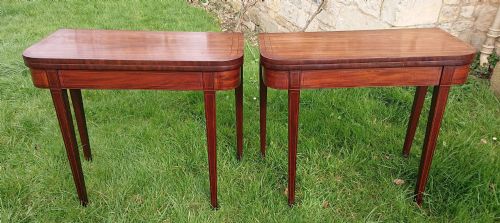 A RARE PAIR OF VERY FINE QUALITY 18TH CENTURY CARD TABLES - ADDITIONAL PHOTO 8