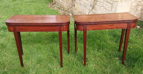 A RARE PAIR OF VERY FINE QUALITY 18TH CENTURY CARD TABLES - ADDITIONAL PHOTO 9