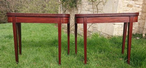 A RARE PAIR OF VERY FINE QUALITY 18TH CENTURY CARD TABLES - ADDITIONAL PHOTO 10