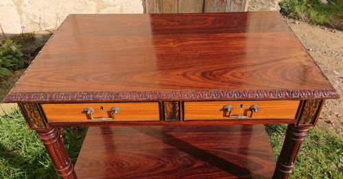 VERY FINE 19TH CENTURY EXHIBITION QUALITY LIBRARY TABLE - ADDITIONAL PHOTO 9