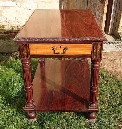VERY FINE 19TH CENTURY EXHIBITION QUALITY LIBRARY TABLE - ADDITIONAL PHOTO 10
