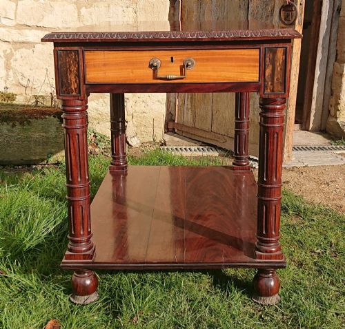 VERY FINE 19TH CENTURY EXHIBITION QUALITY LIBRARY TABLE - ADDITIONAL PHOTO 11