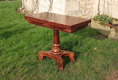 GEORGE BULLOCK CARD TABLE