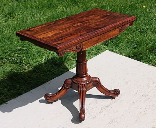 ANTIQUE CARD TABLE ATTRIBUTED TO T G SEDDON - ADDITIONAL PHOTO 3
