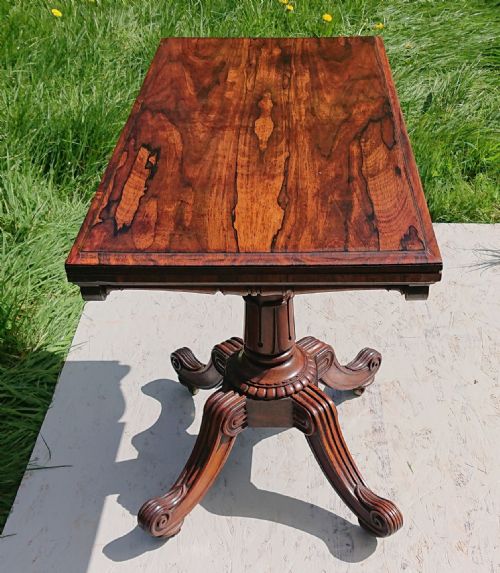 ANTIQUE CARD TABLE ATTRIBUTED TO T G SEDDON - ADDITIONAL PHOTO 6
