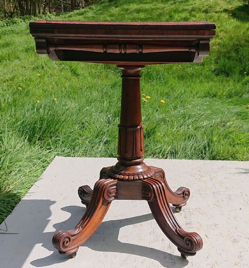 ANTIQUE CARD TABLE ATTRIBUTED TO T G SEDDON - ADDITIONAL PHOTO 7