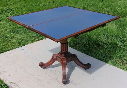 ANTIQUE CARD TABLE ATTRIBUTED TO T G SEDDON - ADDITIONAL PHOTO 10