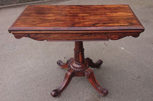 ANTIQUE CARD TABLE ATTRIBUTED TO T G SEDDON - ADDITIONAL PHOTO 13