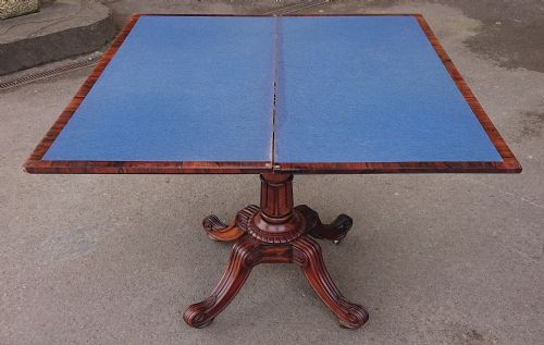 ANTIQUE CARD TABLE ATTRIBUTED TO T G SEDDON - ADDITIONAL PHOTO 15