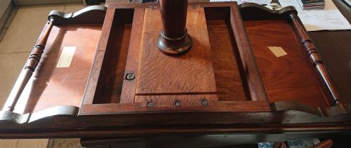 ANTIQUE CARD TABLE ATTRIBUTED TO T G SEDDON - ADDITIONAL PHOTO 17