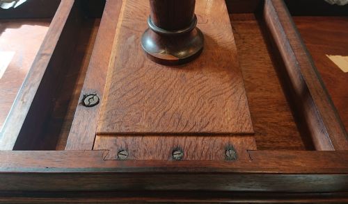 ANTIQUE CARD TABLE ATTRIBUTED TO T G SEDDON - ADDITIONAL PHOTO 18