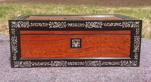 EXCELLENT QUALITY 19TH CENTURY WRITING SLOPE - ADDITIONAL PHOTO 2