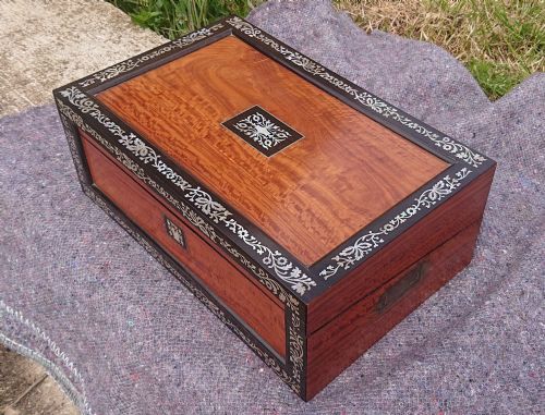 EXCELLENT QUALITY 19TH CENTURY WRITING SLOPE - ADDITIONAL PHOTO 4