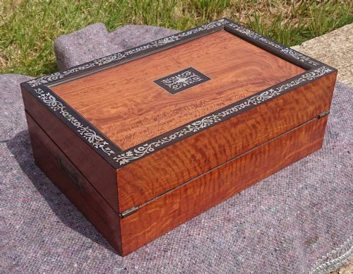 EXCELLENT QUALITY 19TH CENTURY WRITING SLOPE - ADDITIONAL PHOTO 5
