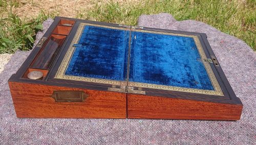 EXCELLENT QUALITY 19TH CENTURY WRITING SLOPE - ADDITIONAL PHOTO 8