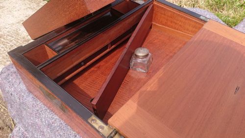 EXCELLENT QUALITY 19TH CENTURY WRITING SLOPE - ADDITIONAL PHOTO 14