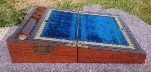 EXCELLENT QUALITY 19TH CENTURY WRITING SLOPE - ADDITIONAL PHOTO 17