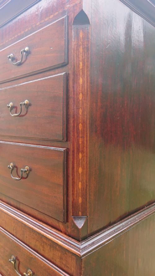 AN 18TH CENTURY SCOTTISH CHEST ON CHEST - ADDITIONAL PHOTO 7