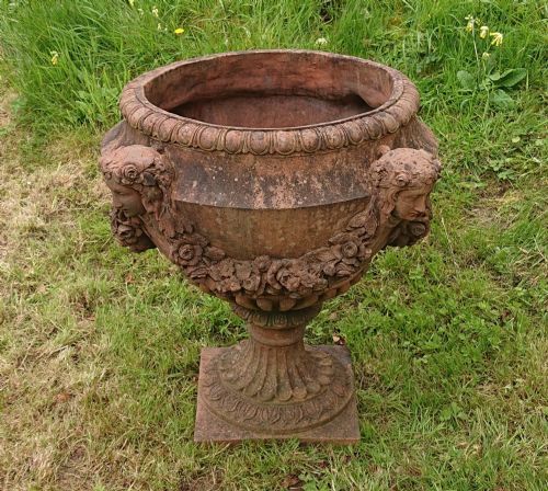 LARGE 19TH CENTURY TERRACOTTA URN PLANTER JARDINAIRE - ADDITIONAL PHOTO 1