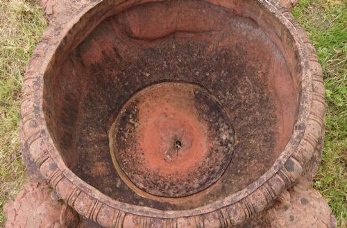 LARGE 19TH CENTURY TERRACOTTA URN PLANTER JARDINAIRE - ADDITIONAL PHOTO 6