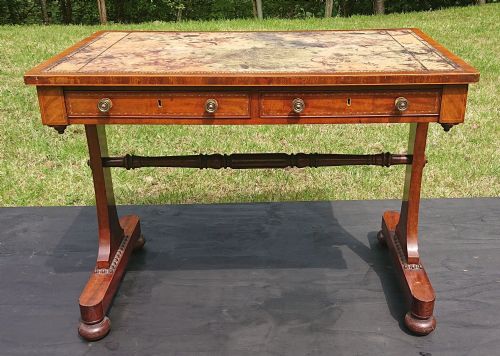 A 19TH CENTURY ANTIQUE WRITING TABLE - ADDITIONAL PHOTO 6