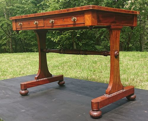 A 19TH CENTURY ANTIQUE WRITING TABLE - ADDITIONAL PHOTO 8