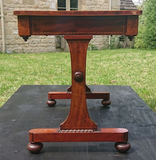 A 19TH CENTURY ANTIQUE WRITING TABLE - ADDITIONAL PHOTO 12