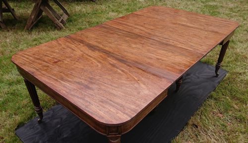 REGENCY MAHOGANY ANTIQUE DINING TABLE BY GILLOWS OF LANCASTER AND LONDON - ADDITIONAL PHOTO 3