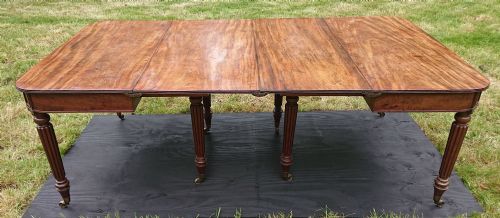 REGENCY MAHOGANY ANTIQUE DINING TABLE BY GILLOWS OF LANCASTER AND LONDON - ADDITIONAL PHOTO 4