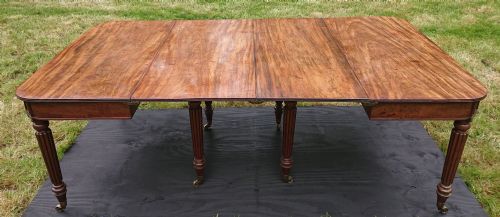 REGENCY MAHOGANY ANTIQUE DINING TABLE BY GILLOWS OF LANCASTER AND LONDON - ADDITIONAL PHOTO 5