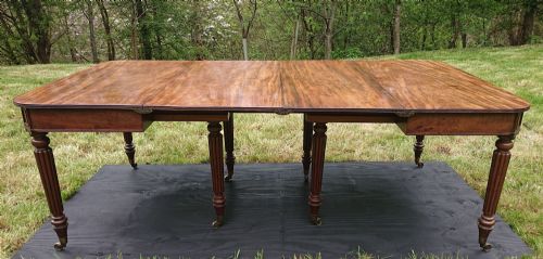REGENCY MAHOGANY ANTIQUE DINING TABLE BY GILLOWS OF LANCASTER AND LONDON - ADDITIONAL PHOTO 6