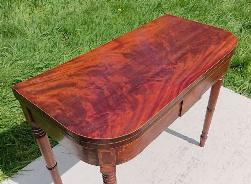 EARLY 19TH CENTURY ANTIQUE FOLDING TEA TABLE - ADDITIONAL PHOTO 4