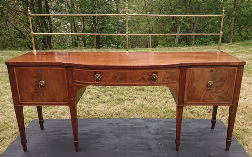 18TH CENTURY GEORGE III PERIOD MAHOGANY ANTIQUE SIDEBOARD - ADDITIONAL PHOTO 1