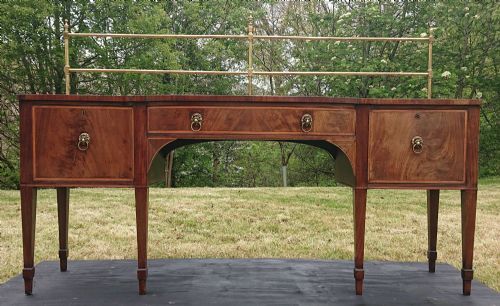 18TH CENTURY GEORGE III PERIOD MAHOGANY ANTIQUE SIDEBOARD - ADDITIONAL PHOTO 5