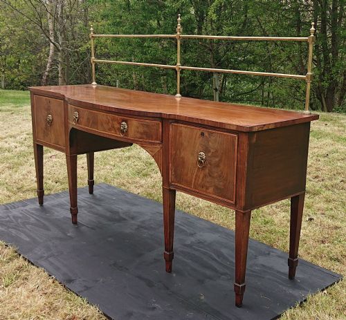 18TH CENTURY GEORGE III PERIOD MAHOGANY ANTIQUE SIDEBOARD - ADDITIONAL PHOTO 6