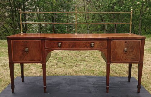 18TH CENTURY GEORGE III PERIOD MAHOGANY ANTIQUE SIDEBOARD - ADDITIONAL PHOTO 7