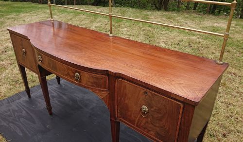 18TH CENTURY GEORGE III PERIOD MAHOGANY ANTIQUE SIDEBOARD - ADDITIONAL PHOTO 8