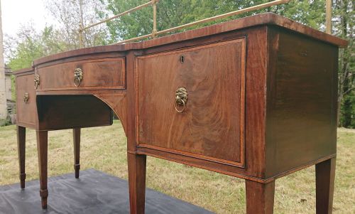 18TH CENTURY GEORGE III PERIOD MAHOGANY ANTIQUE SIDEBOARD - ADDITIONAL PHOTO 9