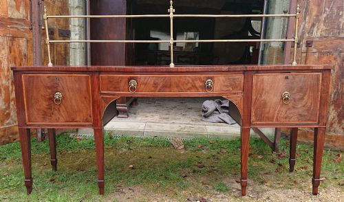 18TH CENTURY GEORGE III PERIOD MAHOGANY ANTIQUE SIDEBOARD - ADDITIONAL PHOTO 15