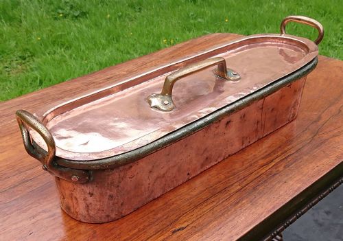 ANTIQUE COPPER FISH KETTLE - ADDITIONAL PHOTO 2