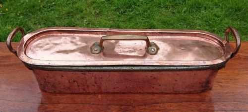 ANTIQUE COPPER FISH KETTLE - ADDITIONAL PHOTO 4