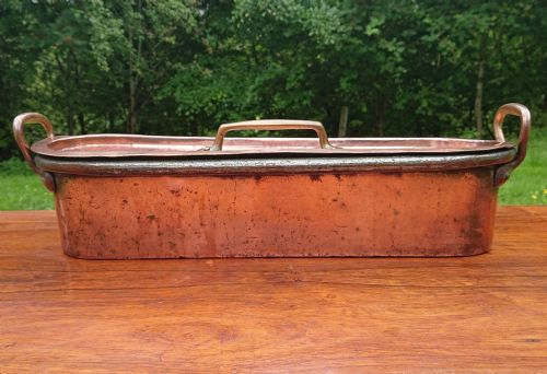 ANTIQUE COPPER FISH KETTLE - ADDITIONAL PHOTO 5