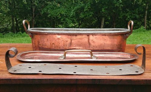 ANTIQUE COPPER FISH KETTLE - ADDITIONAL PHOTO 7