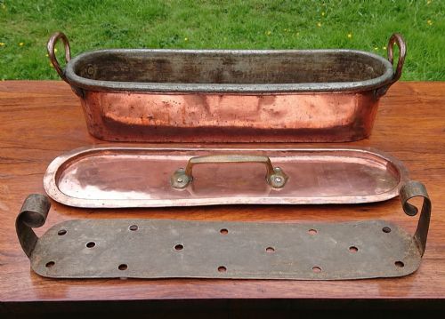 ANTIQUE COPPER FISH KETTLE - ADDITIONAL PHOTO 8
