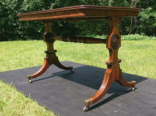REGENCY LIBRARY TABLE - ADDITIONAL PHOTO 4