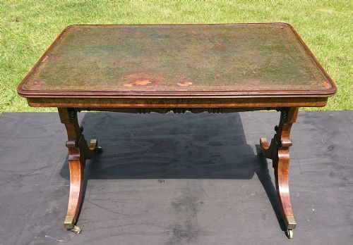 REGENCY LIBRARY TABLE - ADDITIONAL PHOTO 5